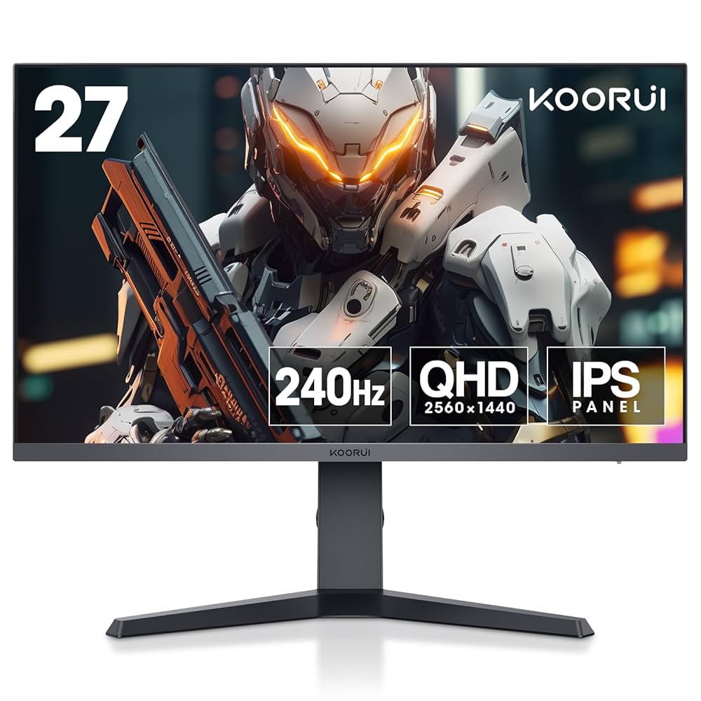 Amazon.com: KOORUI 27 Inch Gaming Monitor, QHD 2560x1440